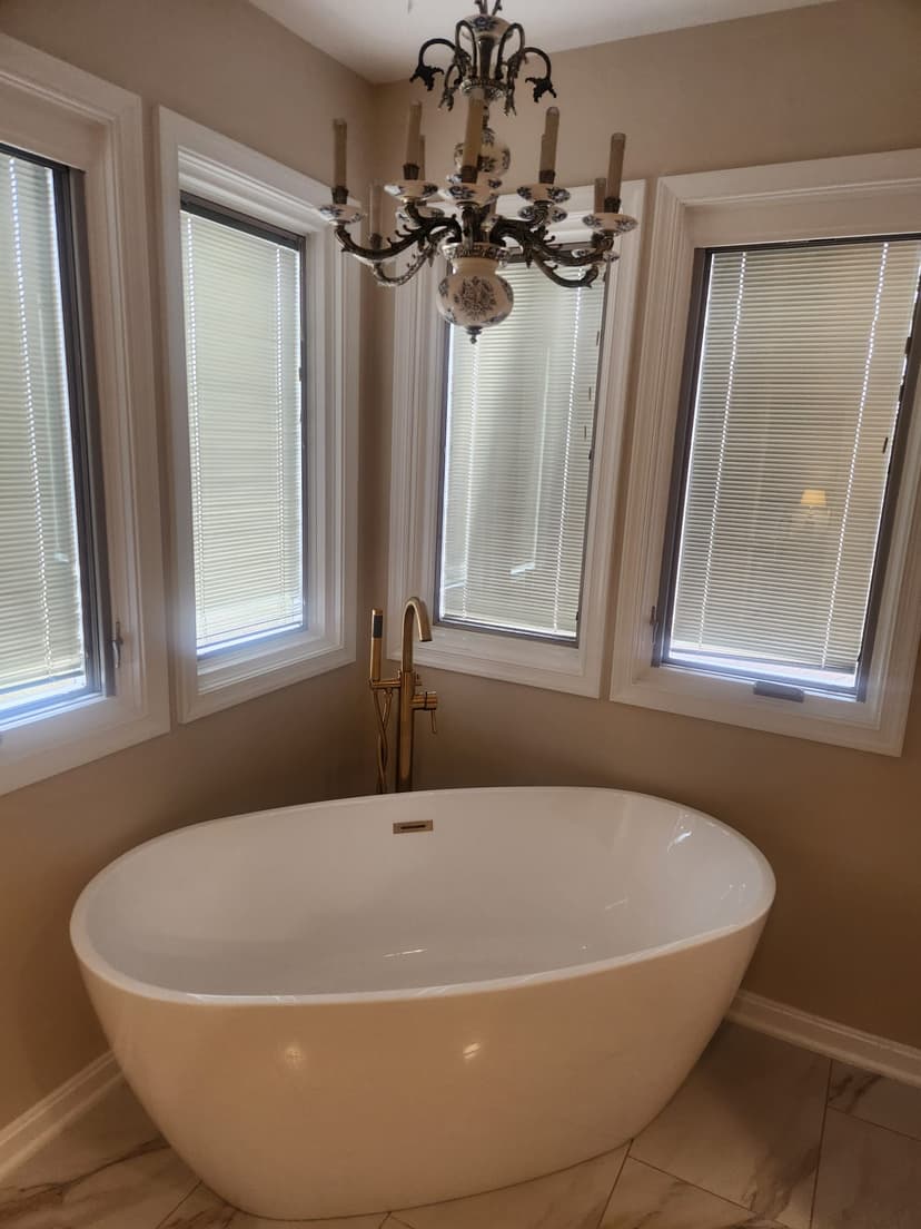 Sanitized sink and counter area after professional house cleaning